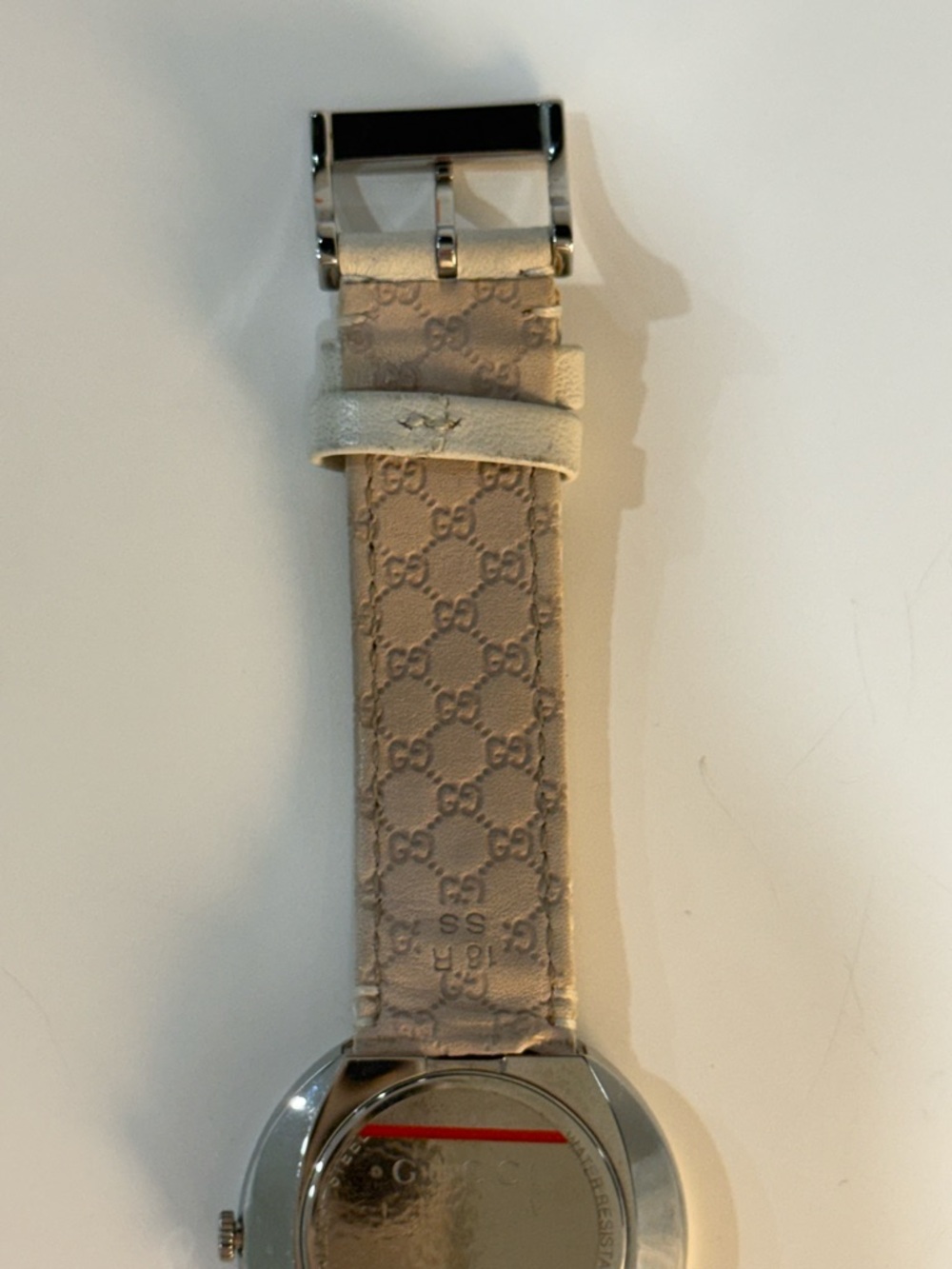 Gucci U-Play 35mm Watch YA129411 Green Red White Nylon Strap | Swiss Made - Picture 6 of 17